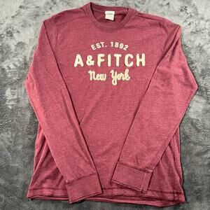 Vintage Abercrombie Fitch Long Sleeve Shirt Mens Large Pullover Crewneck Y2K